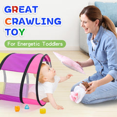 SweHouse mesh sides encourage peekaboo play and visibility during fun