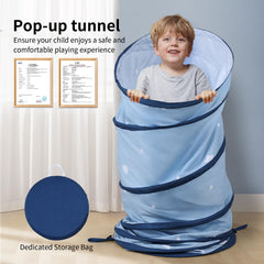 SweHouse Peachskin Tunnel outdoors ready for backyard adventures and easy setup.