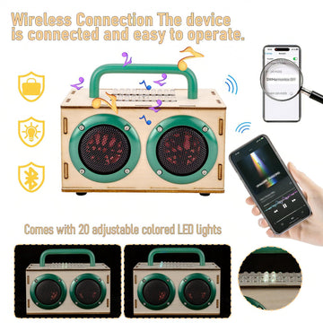 Swhmc portable speaker handle enables easy transport for on-the-go use.
