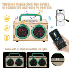 Swhmc portable speaker handle enables easy transport for on-the-go use.