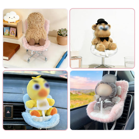 SwiftServ doll seat plush cushion adds cozy display appeal