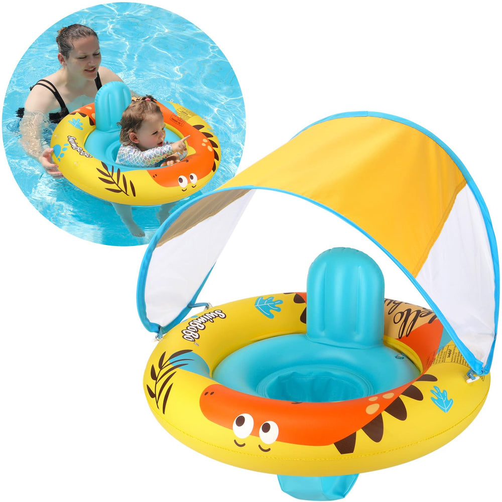 Swimbobo baby float yellow with adjustable seat for stable water play
