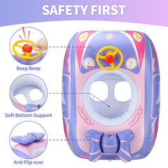 Swimbobo Toddler Car Float horn detail adds playful interaction.