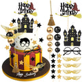 SWIMDOG wizard cake topper castle decor for magical cake styling and instant party flair
