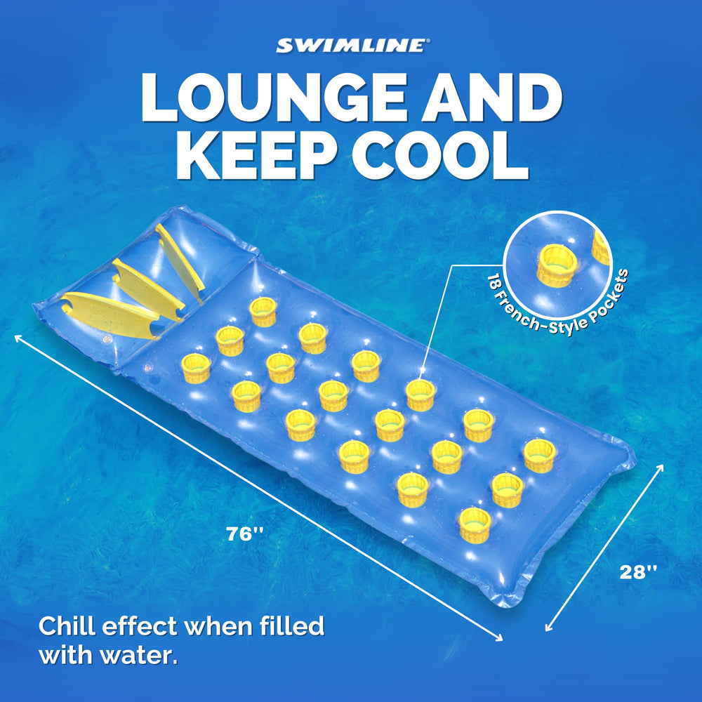 Swimline 9035 78-inch by 28-inch surface provides ample lounging space