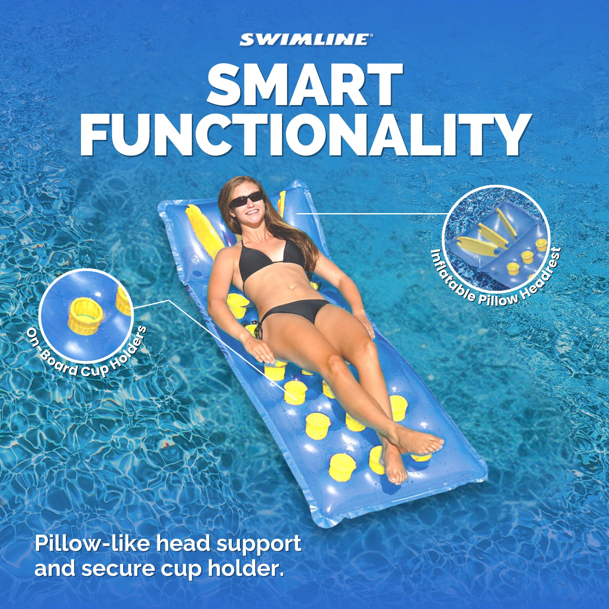 Swimline 9035 ideal for sunbathing and poolside lounging