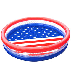 Swimline Americana 3-ring pool in backyard setup for safe family water play.