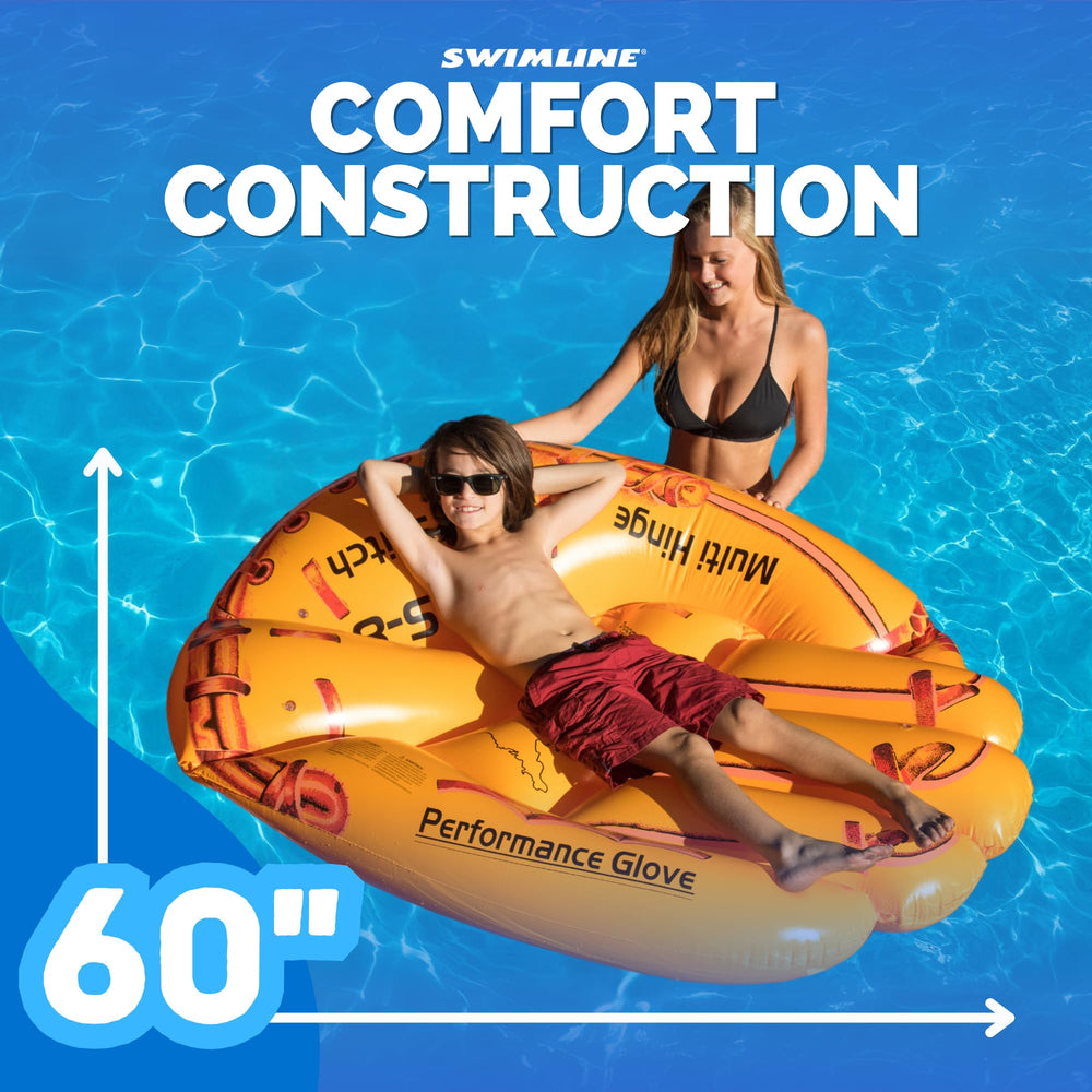 Swimline Glove Float is built with heavy-duty vinyl for lasting summers.