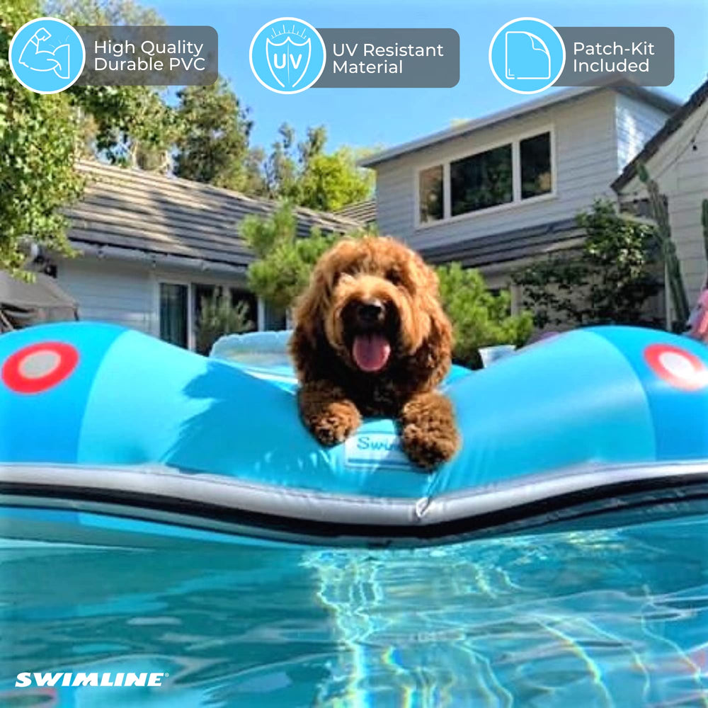 Swimline Classic Convertible Float in a cozy backyard scene for summer days