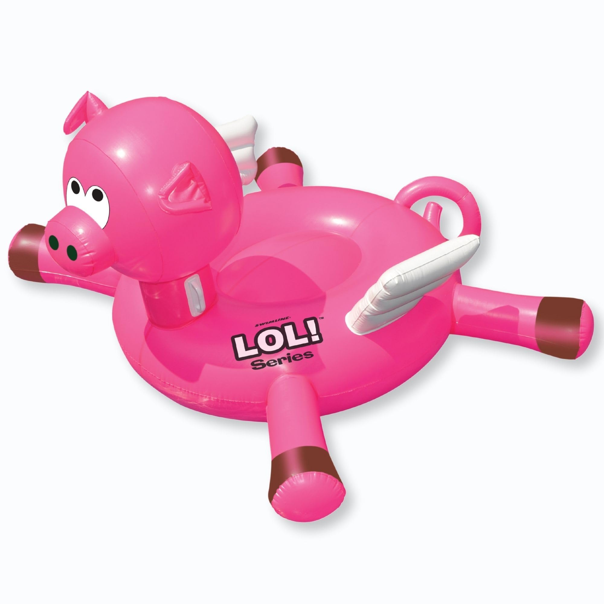 Swimline Original 90266 giant LOL pig float wide shot for pool lounging and fun.