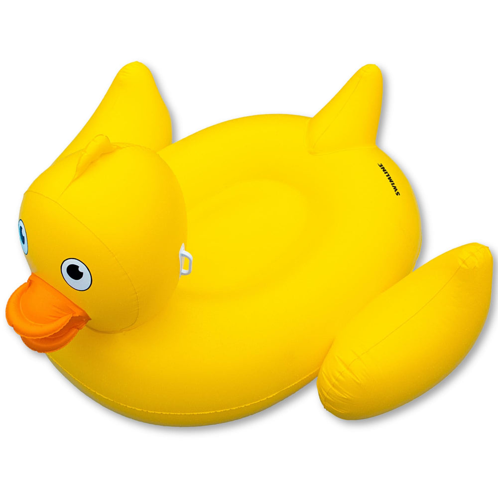 Swimline Original 90620 giant lucky ducky float top view for shared lounging