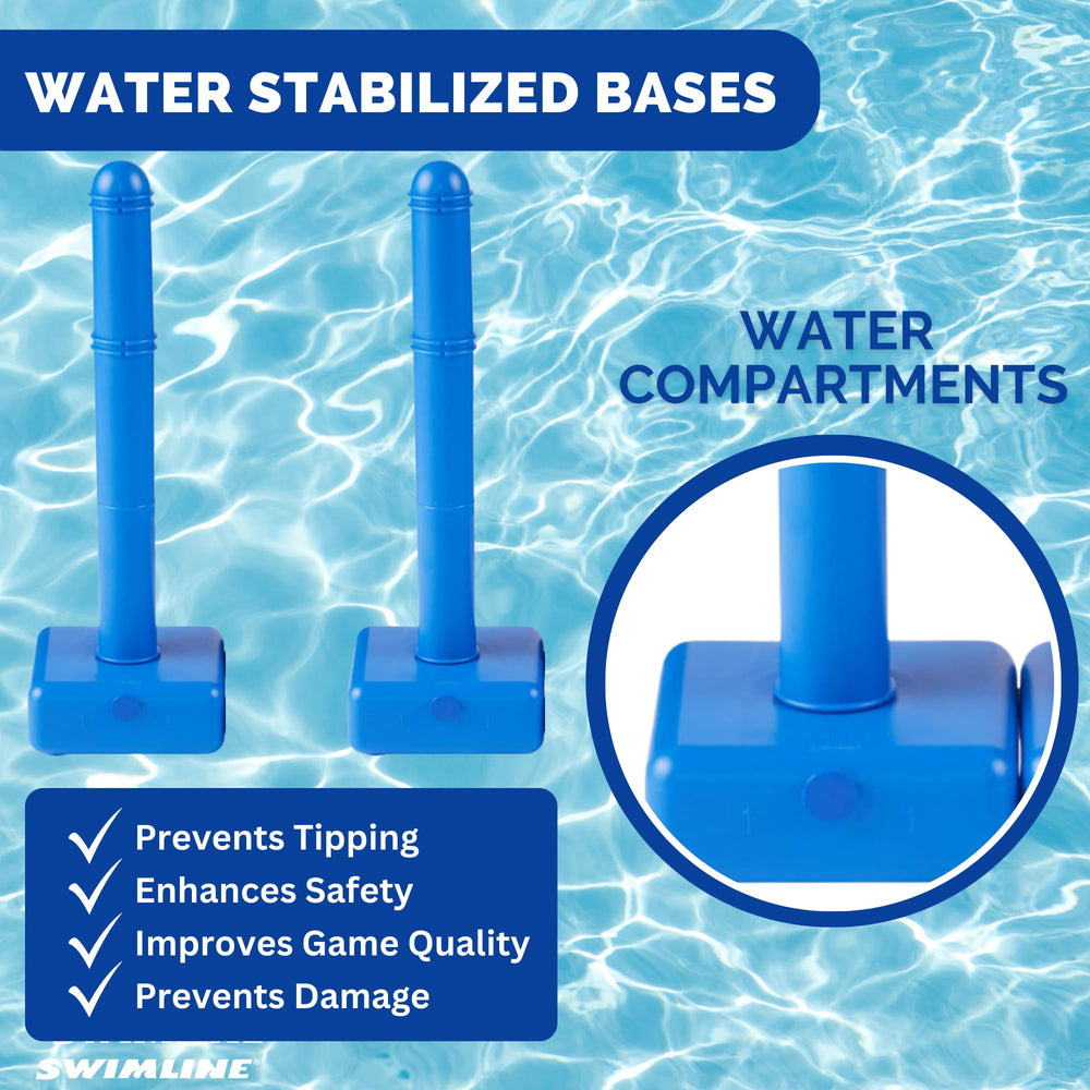 Swimline Original adjustable net in action fits diverse pool sizes