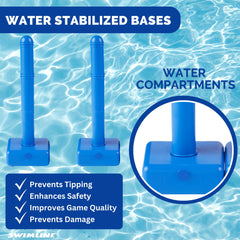 Swimline Original adjustable net in action fits diverse pool sizes