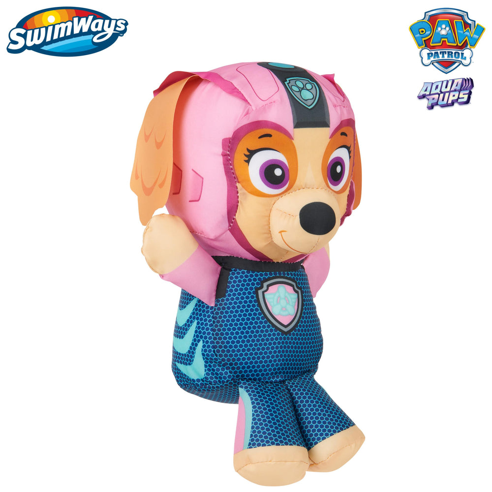 SwimWays AquaPups Skye in imaginative play with Paw Patrol theme