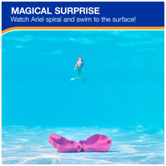 SwimWays Ariel Dive N’ Surprise action with spiral swim movement.
