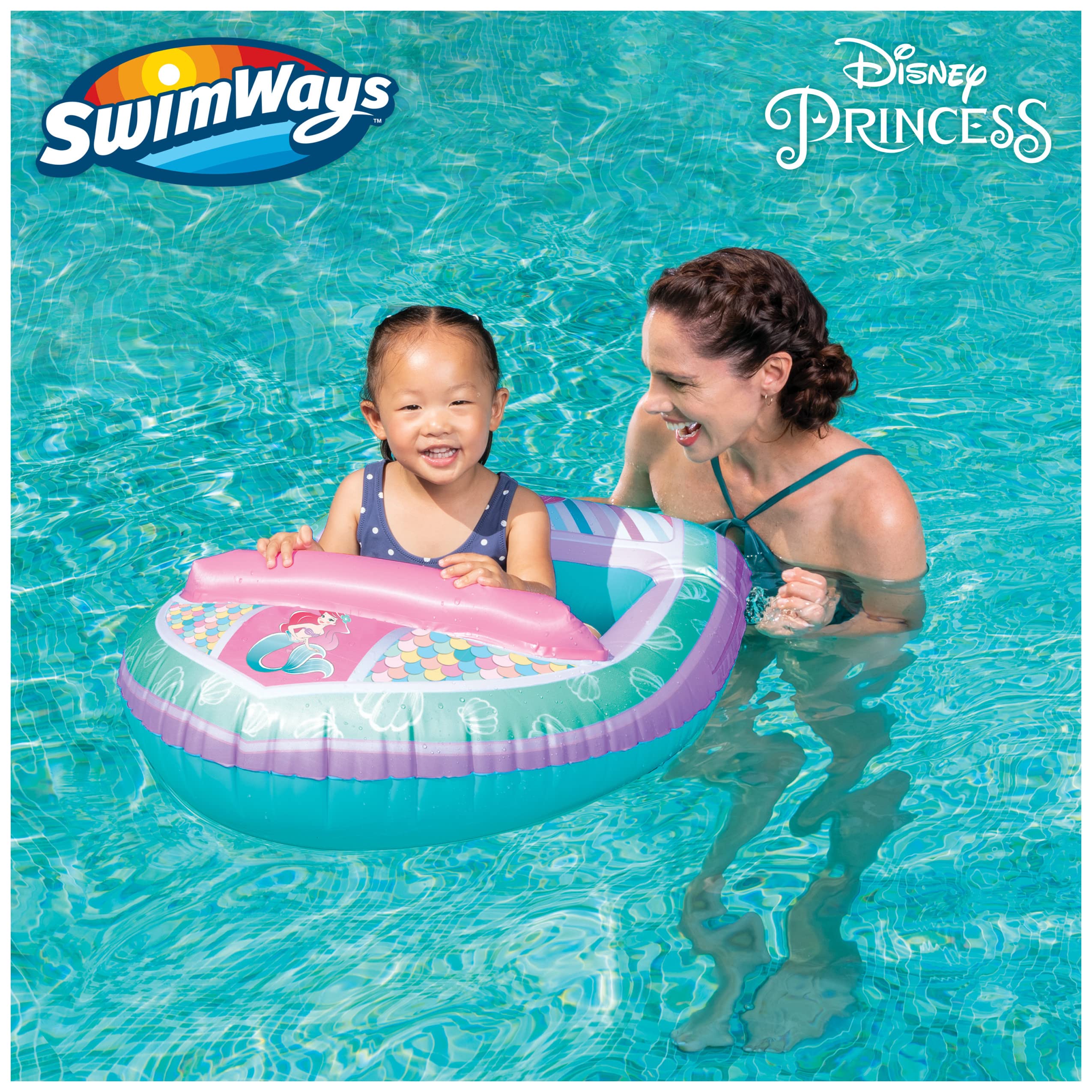 SwimWays Ariel boat built with heavy-duty PVC for durability.