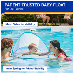 SwimWays Hyper-Flate Valve inflates three times faster for quick setup.