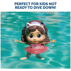 SwimWays Gabby’s Floatin’ Figure travels easily for pool trips and travel days.