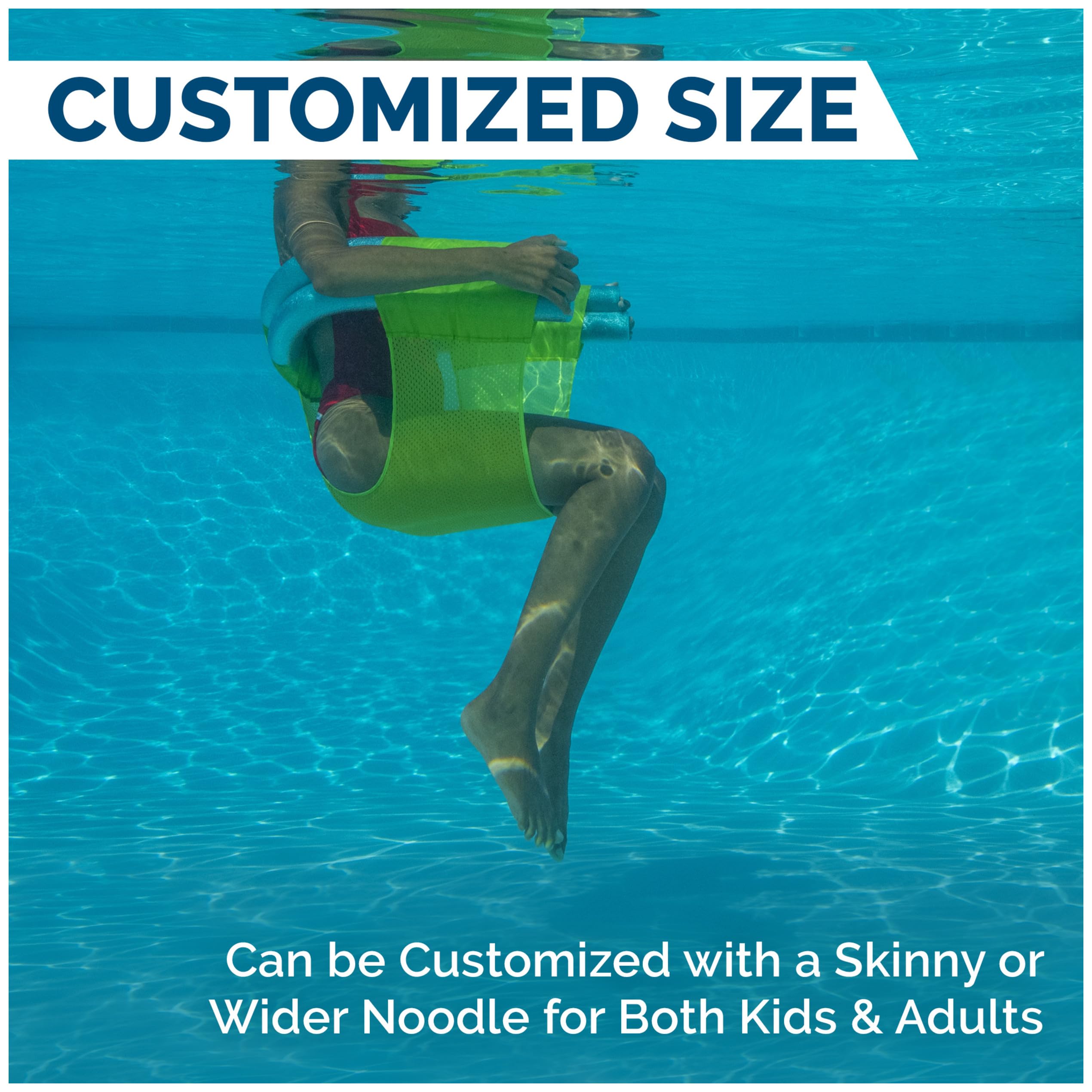 SwimWays kids and adults can customize with different noodle sizes