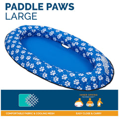 SwimWays Paddle Paws dog raft folded for travel and storage