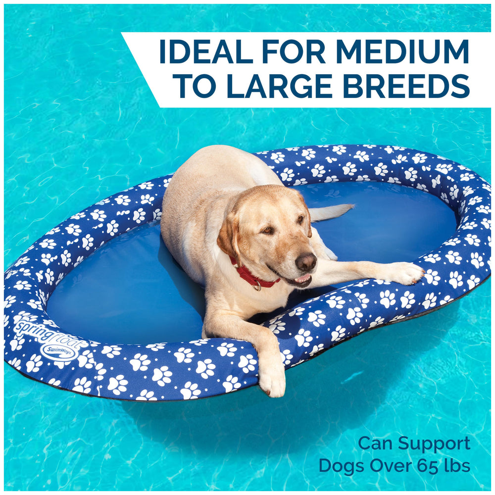 SwimWays Paddle Paws dog raft outer edge with inner spring for stability