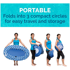 SwimWays Paddle Paws reinforced fabric cover resists punctures for durability