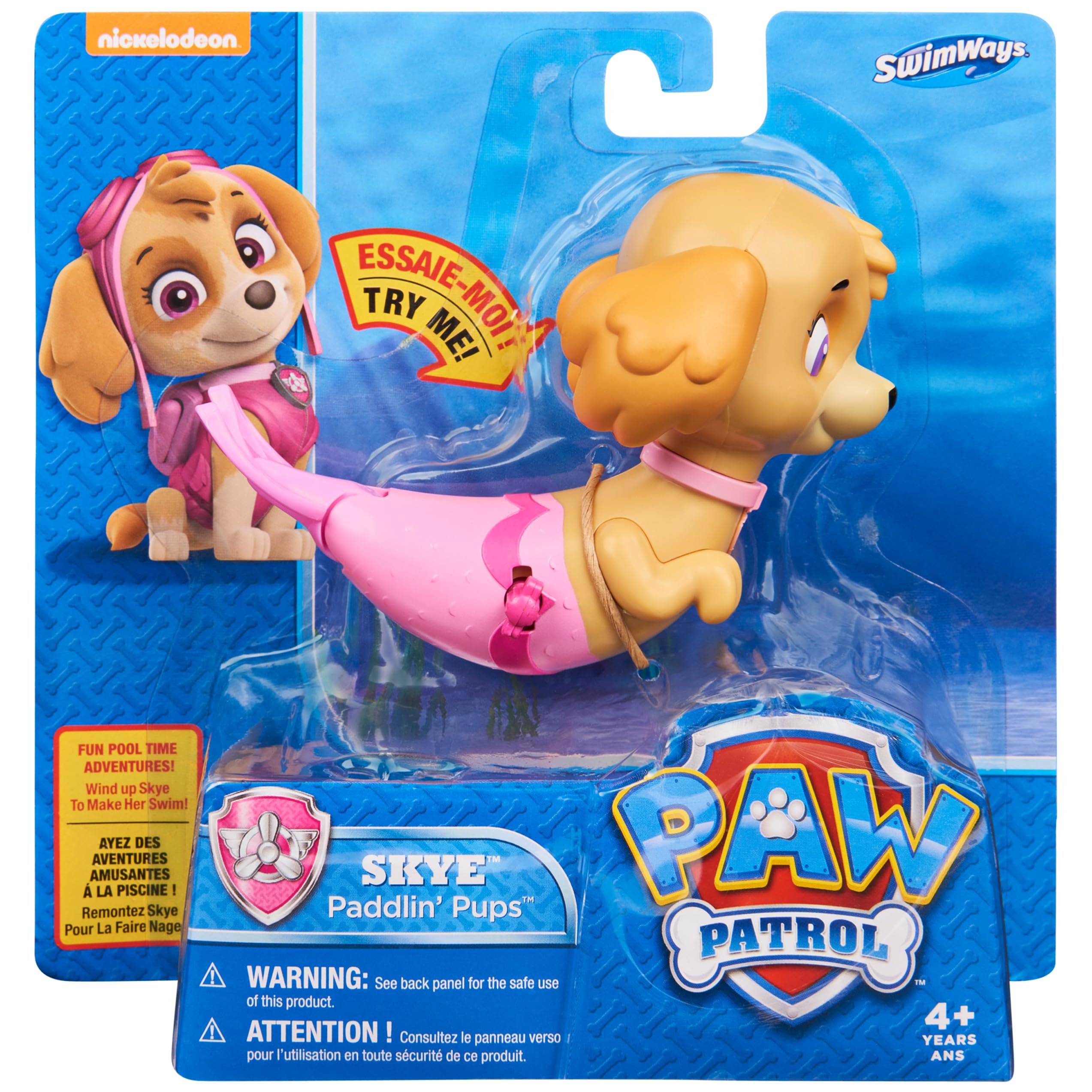 SwimWays Paw Patrol Paddlin' Pups bath and pool toy ready for water play