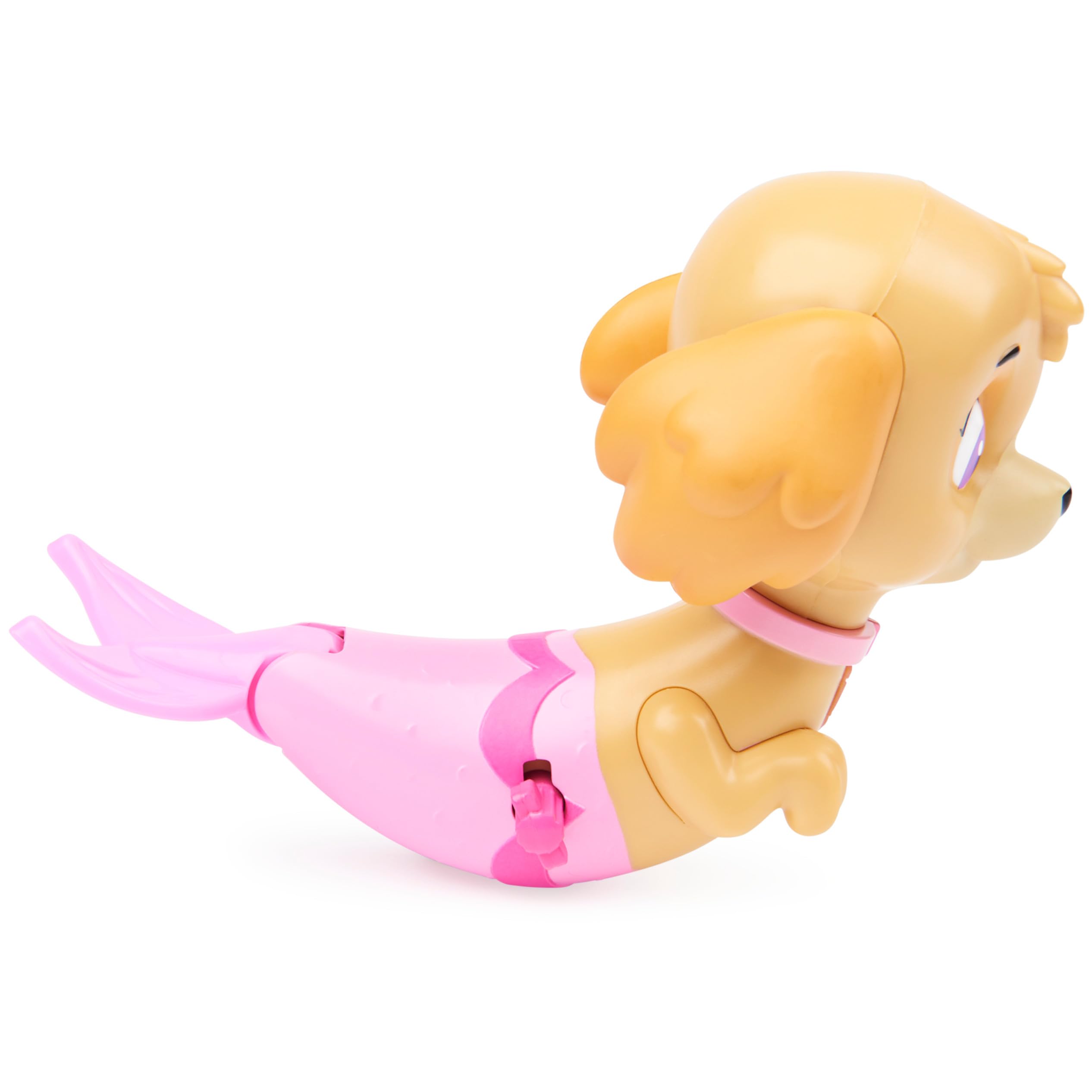 SwimWays Paw Patrol Paddlin' Pups Rubble figure floating by for beach or lake fun