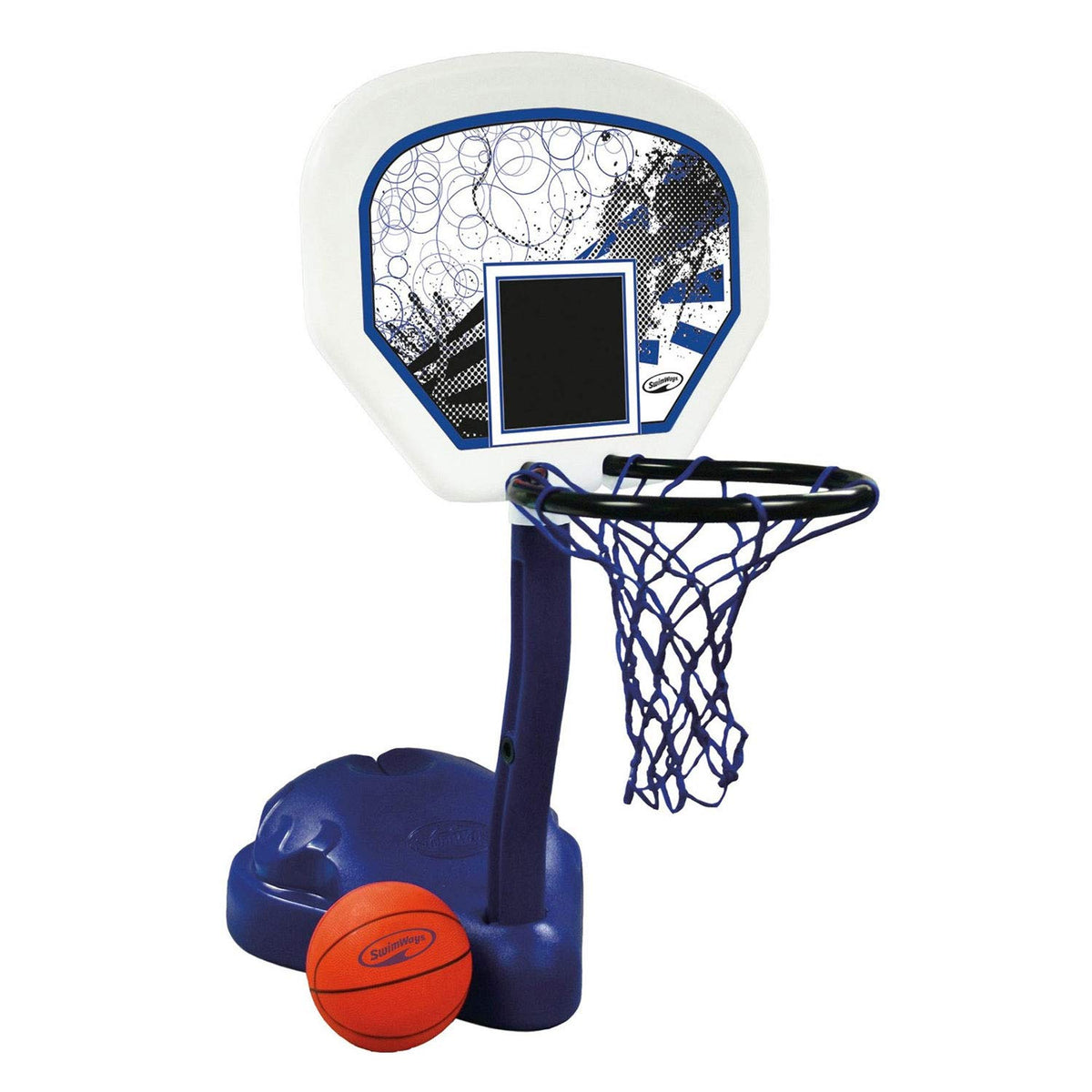 SwimWays Poolside Basketball backboard offers stable poolside play for families