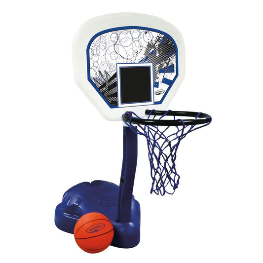 SwimWays Poolside Basketball backboard offers stable poolside play for families