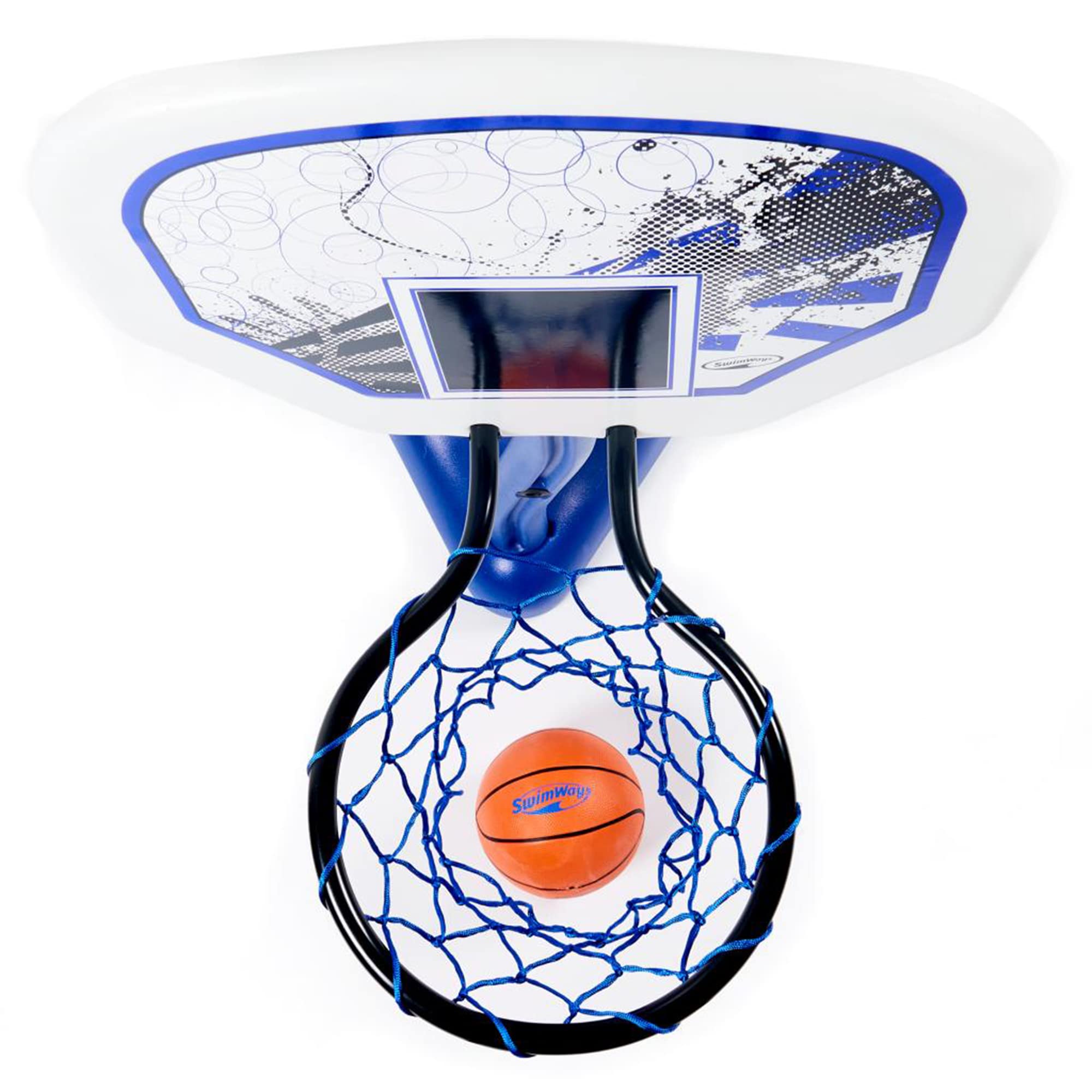 SwimWays Poolside Basketball multi-player design invites friends to join
