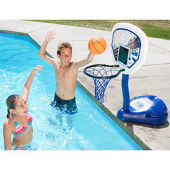 SwimWays Poolside Basketball no-tools assembly makes setup quick and easy