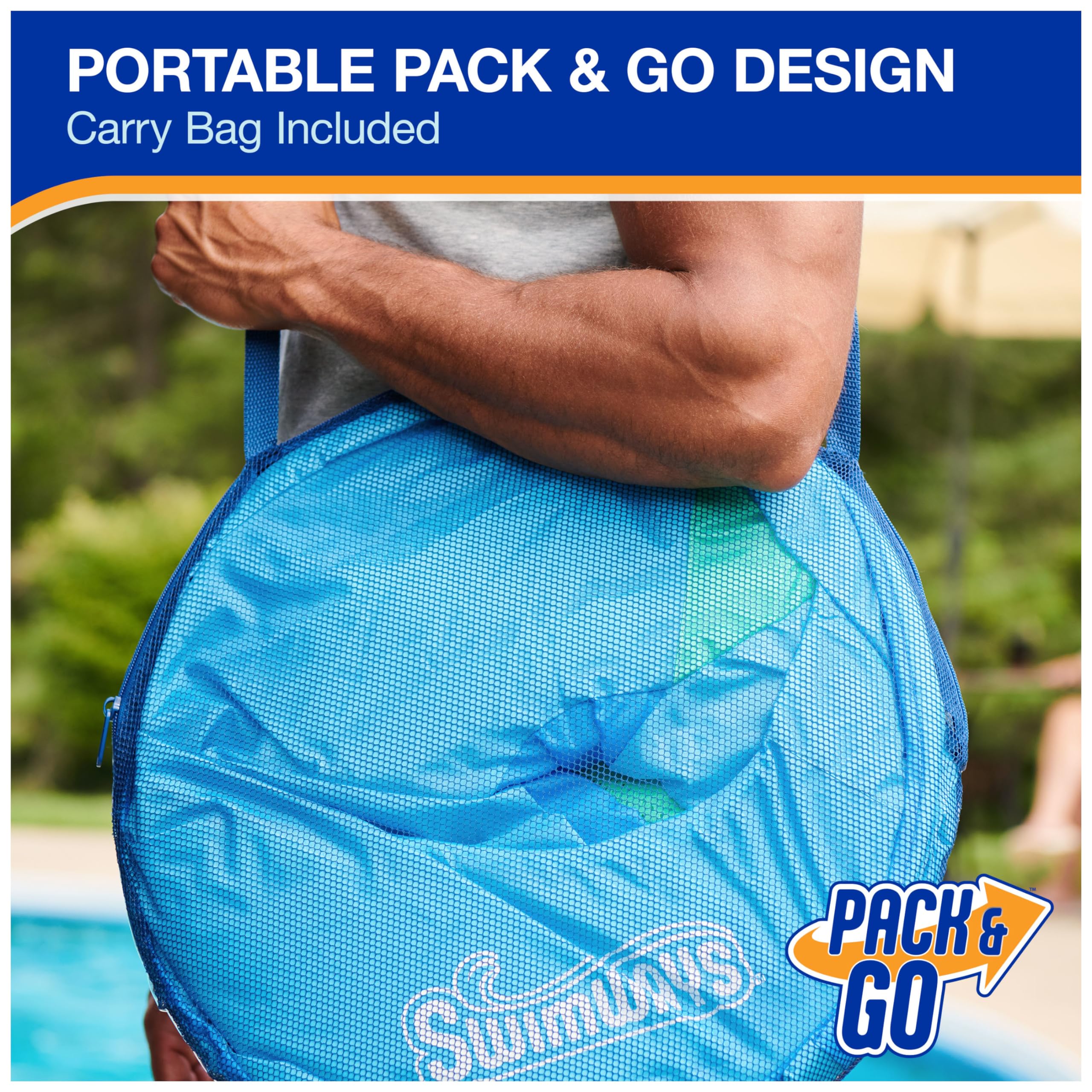 The SunCatcher folds flat into three compact circles for easy storage.