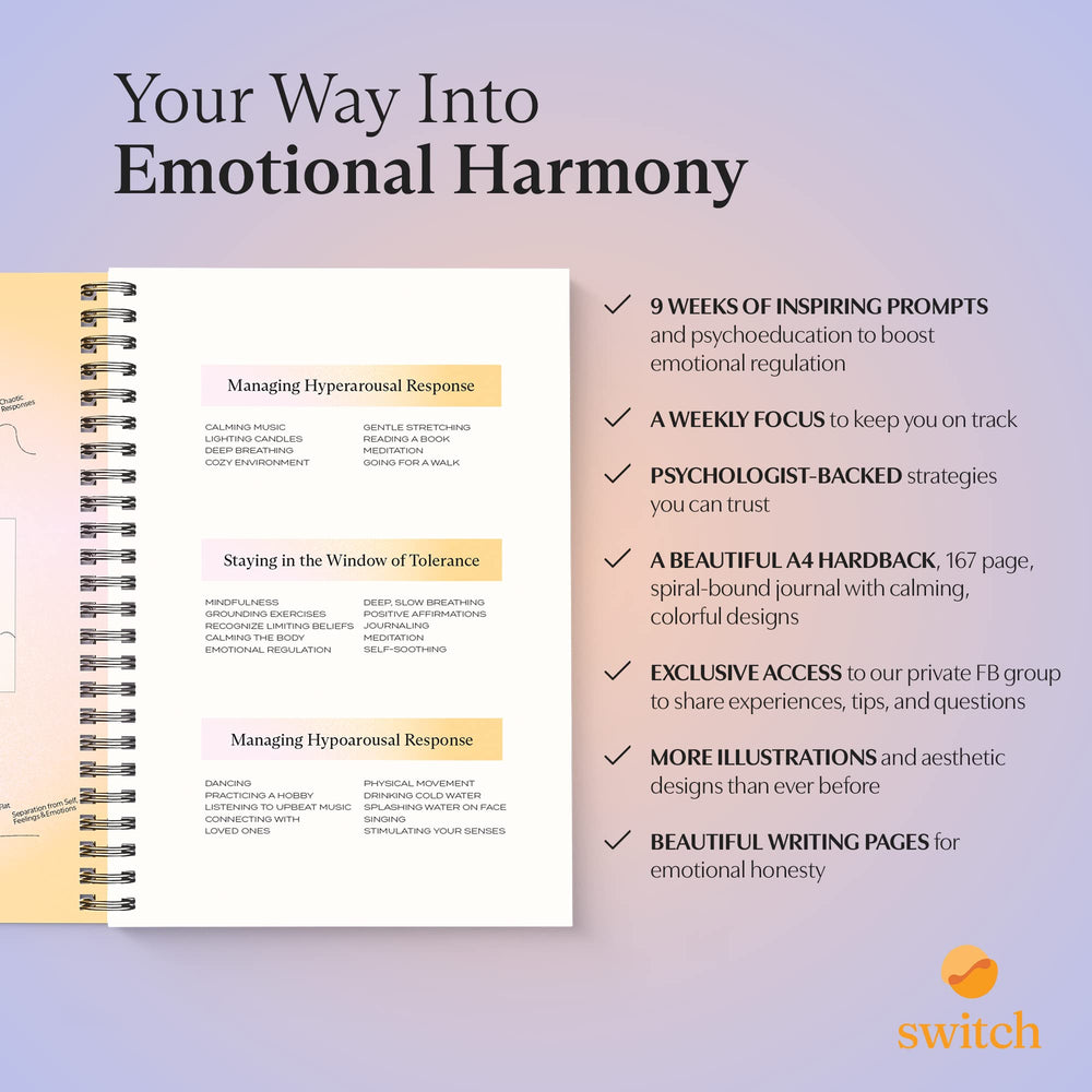 Switch Research Emotions Journal psychologist-developed strategies guide emotional regulation.