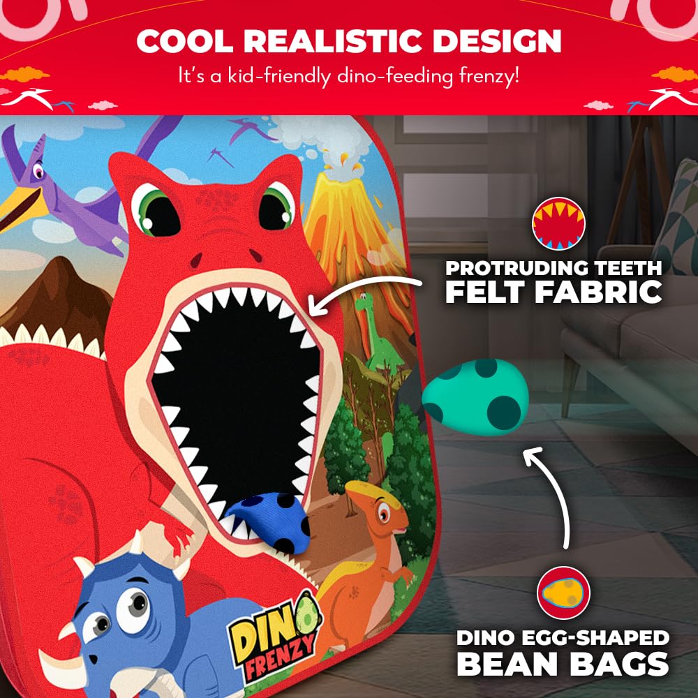 SWOOC Dino Frenzy backpack storage keeps setup ready on the go