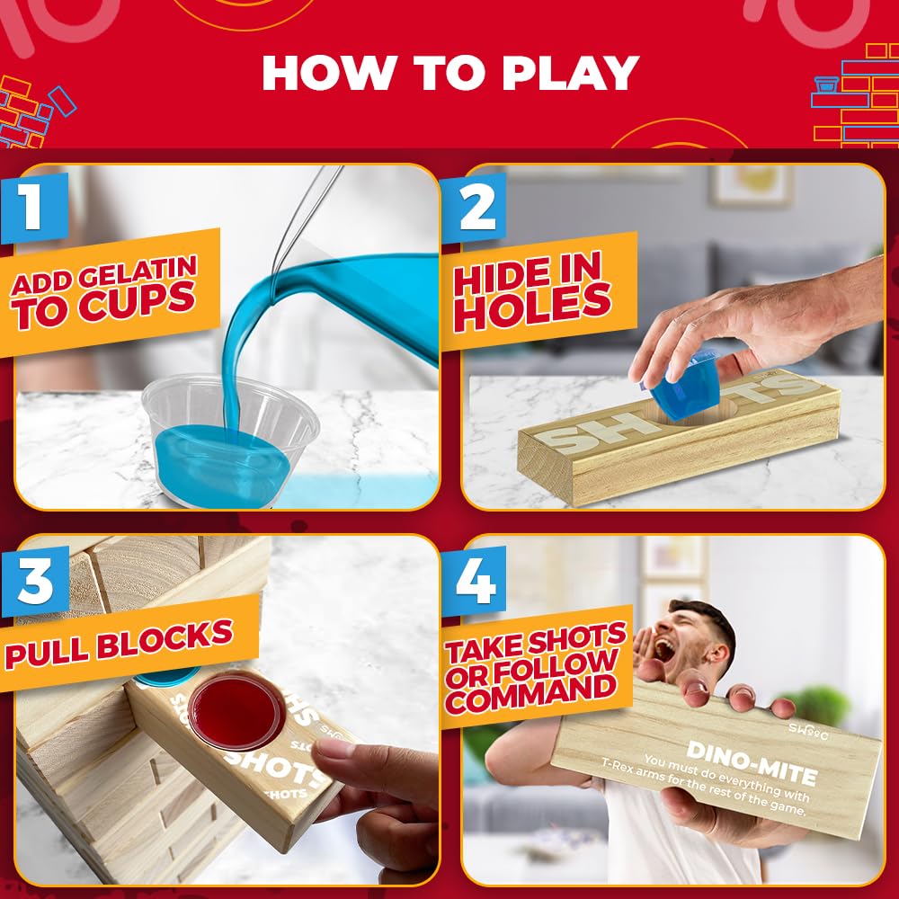 SWOOC Games blocks and disposable cups ready for play.