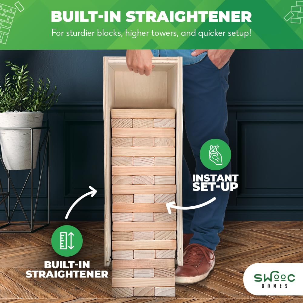 SWOOC Games eco-friendly New Zealand wood supports durable outdoor play and a tree planting program