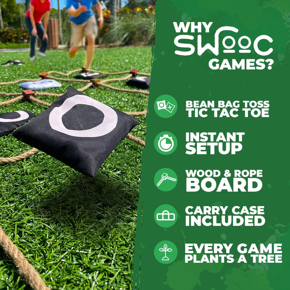 SWOOC durable carrying case makes park or beach transport a breeze.