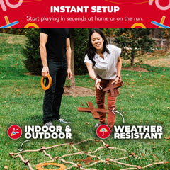 SWOOC game board surface resists weather for durable outdoor adventures.