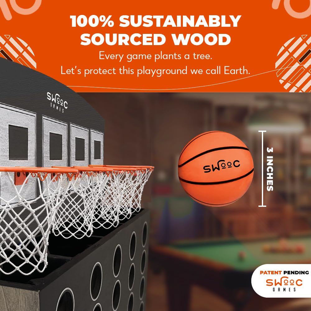 SWOOC Low Post Lineup ideal for game rooms and garages with easy wall mounting