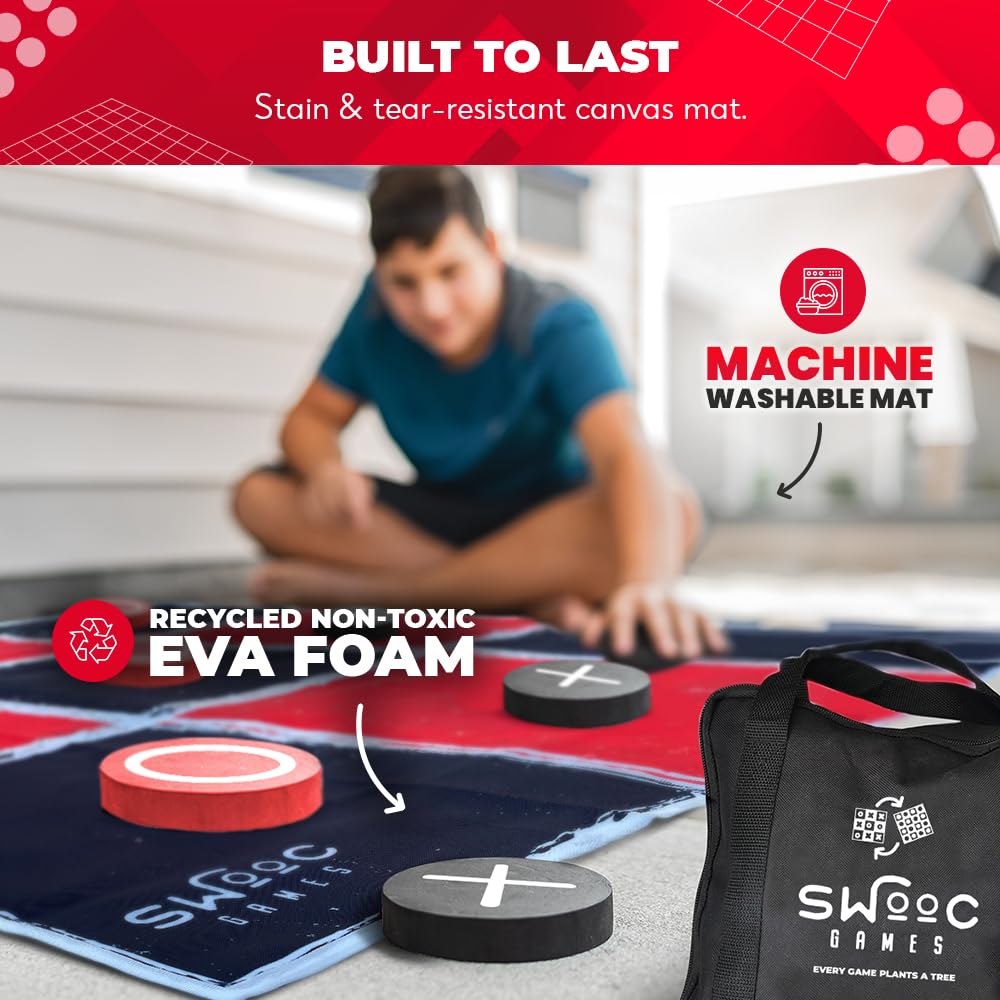 SWOOC machine-washable mat with durable fabric for easy cleanup
