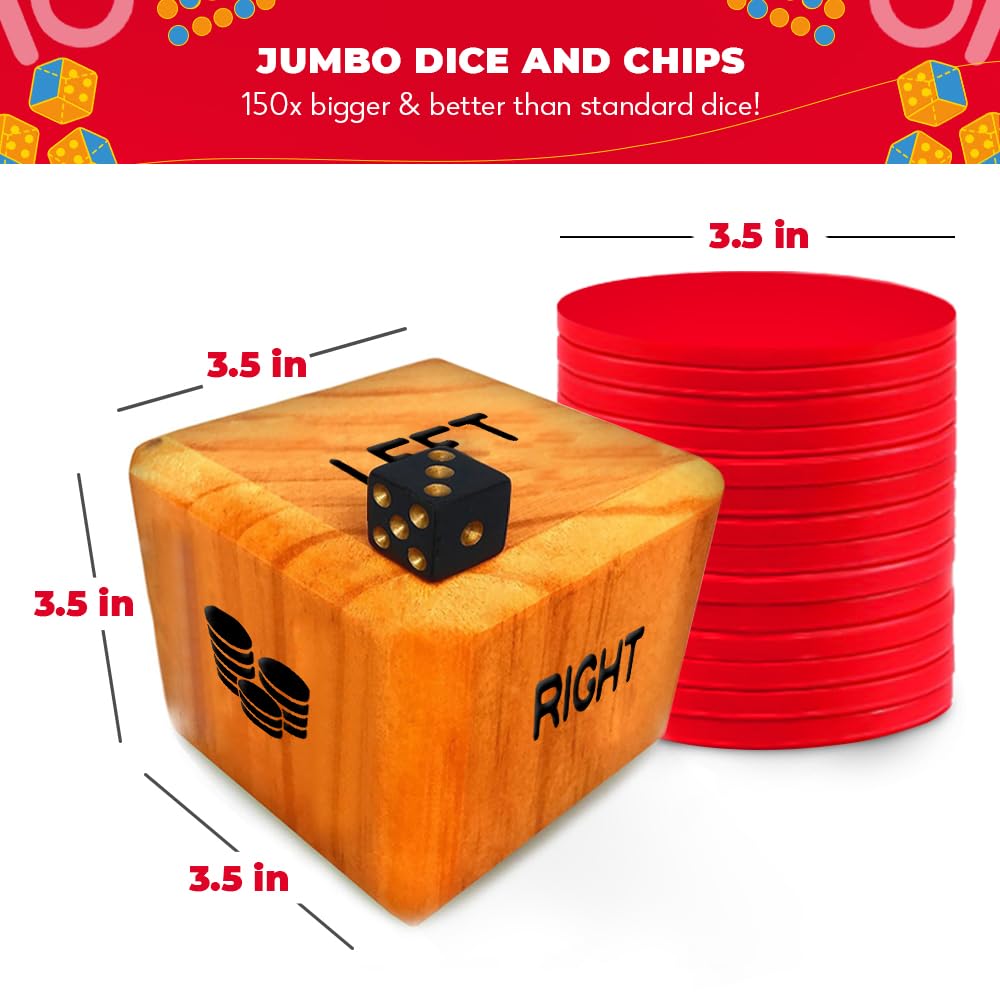 SWOOC New Zealand pine dice crafted from sustainable wood for durability