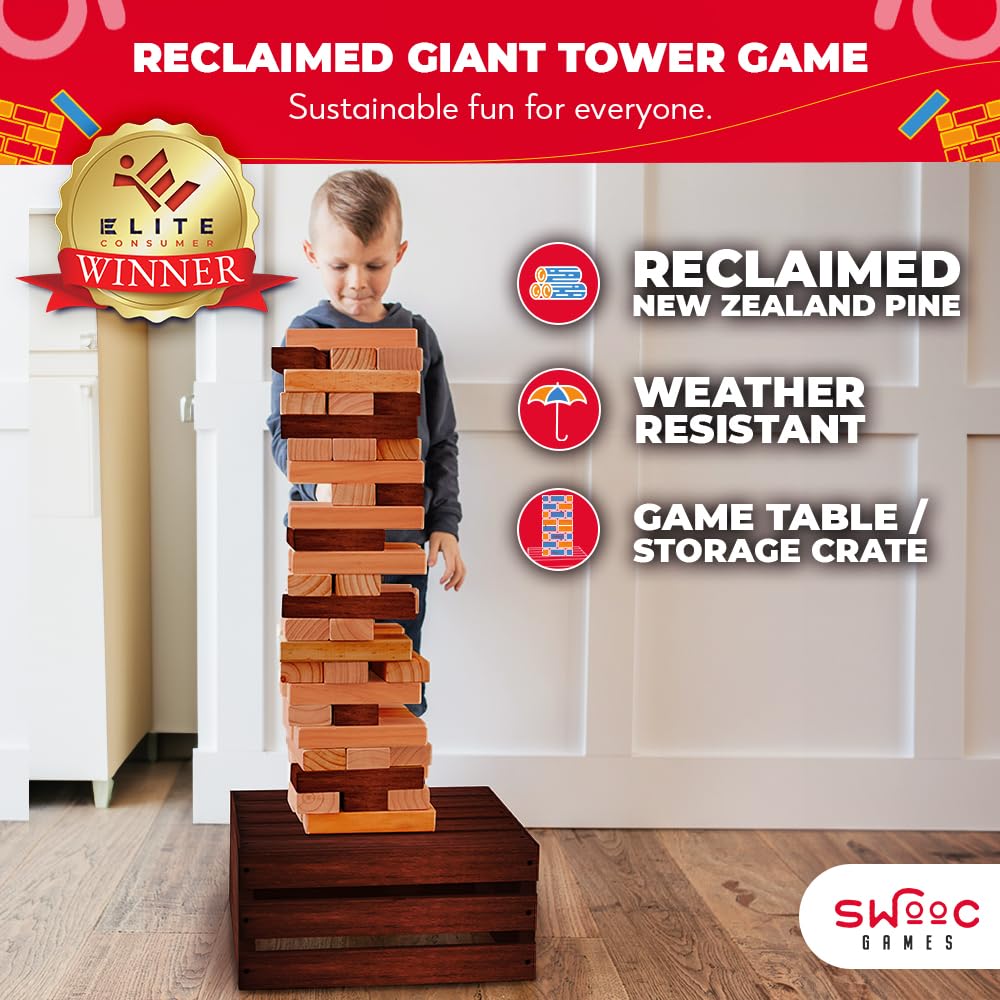 SWOOC storage crate table—easy-to-carry game crate doubles as a table