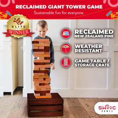 SWOOC storage crate table—easy-to-carry game crate doubles as a table
