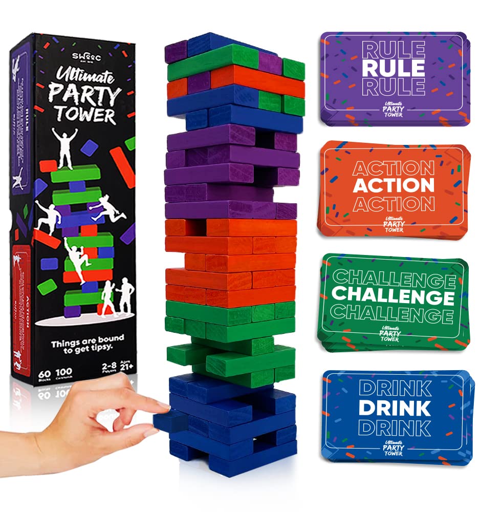 SWOOC Ultimate Party Tower being assembled for a lively game night