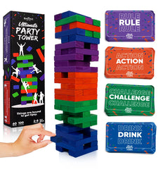 SWOOC Ultimate Party Tower being assembled for a lively game night