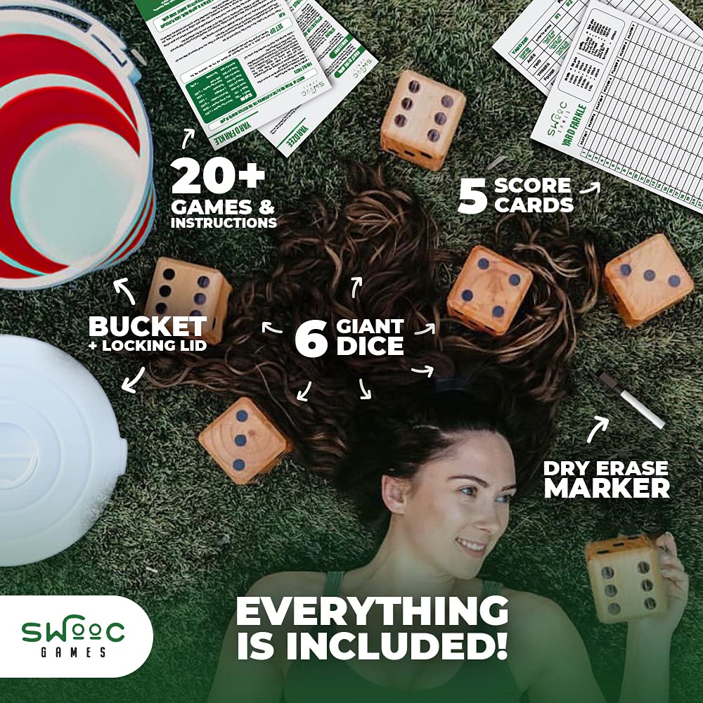 SWOOC weather-resistant wood dice built to endure sun and rain