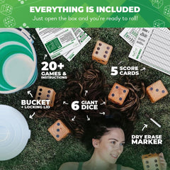 SWOOC Yardzee outdoor play on patio or beach for lasting fun.
