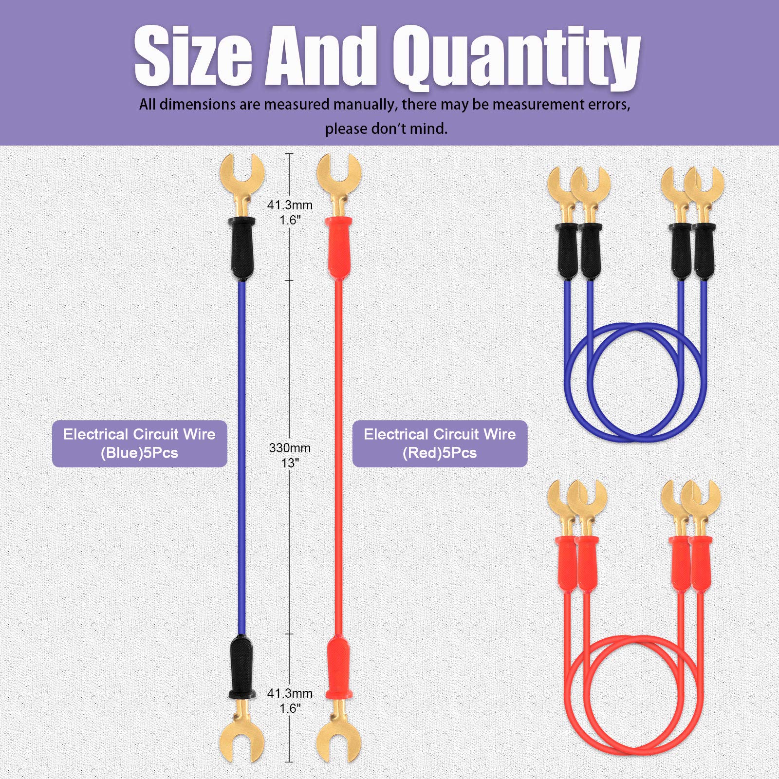Swpeet blue interconnect wire kit for classroom circuit demos.