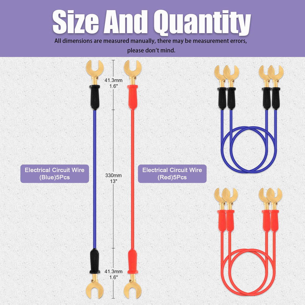 Swpeet blue interconnect wire kit for classroom circuit demos.